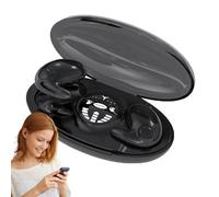 Generic Invisible Sleep Wireless Earphone, Wireless Flat Earbuds, IPX5 Waterproof Noise Cancelling Sleep Ear Buds for Work Sports, 5.3 Bluetooth, 15m Range, 24h Battery Life, Black