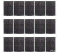 Generic Invitations for Paper Pearlescent Prefolded 7.1 in（18 Cm）X 5 in（12.5 Cm）25 Pcs, Elegant Black with Floral Patterns, Ideal Weddings and Greeting Cards