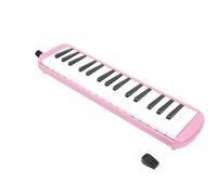 Generic IRIN Melodica 32 Key Musical Instrument for Beginner Practice with Beautiful Sound, for Children and Music Education, ABS Matt Black and White Key Material (Pink)
