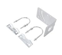 Generic Iron Antenna Mounting Bracket Durable Stable L Bracket for Satellite Internet Pole Mount for Outdoor Antenna