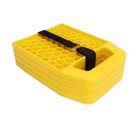 Generic Jack Pad Kit for RV Leveling, Prevent Sinking, Easy to Carry, 4PCS Polypropylene Stabilizer Pads, for Fifth Wheels, Caravans (Yellow)