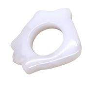 Generic Jade Scraper Suitable for Home Use Ring Shape Facial Massage Tool for Skin Care Moisturizing Function and Easy to Carry Design and Professional Massaging Salon Use