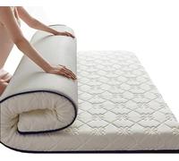 Generic Japanese Floor Mattress Tatami Mattress Fluffy Thick Upgraded Roll-up Portable Foldable Camping Mattress Queen Size 120 * 200cm White Medium Firmness