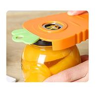 Generic Jar Opener Multi Function Can Opener Plastic Bottle Get Lids Off Easily Kitchen Gadget Carrot Design Ergonomic Grip Handheld Tool for Weak Hands Outdoor Picnics Cam