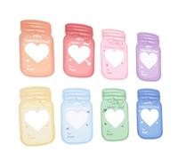 Generic Jar Shaped Cards Festive Gift Set with Plastic Bags for Kids Parties and Exchanges, Colorful Card Kit for Birthday Celebrations