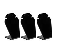 Generic Jewelry Easel Display Holder Acrylic High Gloss Stylish Necklace Easel Jewelry Organizer for Selling Showing 3 PCS Professional Jewelry Stand for Necklaces Earrings Pendants
