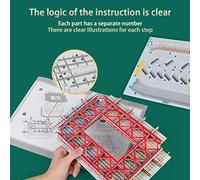 Generic Jigsaw Puzzle 3D Football Field Model Assembly Kit 105Pcs Stadium Perfect Fans Best Support for Your Team Home Decor (Assorted Color #75)