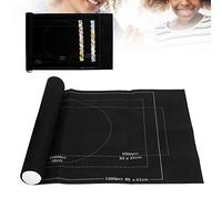 Generic Jigsaw Puzzle Mat Convenient Felt Storage Pad for Up to 1500 Pieces Puzzle Gaming for Children and Adults Black 26x46in (26 * 46 inches)