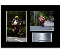 Generic Joey Dunlop Motorcycle Racer A4 Printed Signed Autograph Photo Display Mount Gift