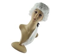 Generic Judge Wig Comfortable Professional Quality 60cm for Courtroom and Performances, White Color, 1 Unit