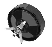 Generic Juicer Bottom Blade Replacement 7 Fins Durable Stainless Steel Blender Replacement Blade for BL Series Juicers Plastic Metal Black 10x8 Cm 1 Piece