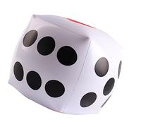 Generic Jumbo Inflatable Dice Leakproof Fun Game Pool Party Toy for Kids and Adults 15in PVC Indoor Outdoor Broad Game