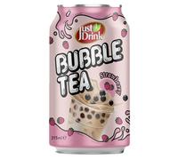Generic Just-Drink Bubble Tea 315ml - Original, Brown Sugar, Strawberry, Thai Tea, Matcha, Taro Flavours | VIMIX (06 Cans, Strawberry)