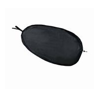 Generic Kayak Cockpit Cover Skirt Protector Top 420D Oxford Silver Coated With Drawstring Ends For Tight Seal suitable for gear protection dust and sun coverage , Black , L 42.7 24inch