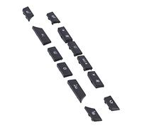 Generic Key Cap Repair Kit, Heater Climate Control Button Air Conditioning Heater Button Key Cap Switch Cover Repair Kit 61319313923 Replacement 12pcs A/C for 5/6Series