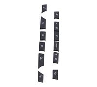 Generic Key Cap Repair Kit, Heater Climate Control Button Air Conditioning Heater Button Key Cap Switch Cover Repair Kit 61319313923 Replacement 12pcs A/C for 5/6Series