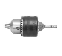 Generic Key Type 1/2-20UNF Drill Chuck with Hex Shank Adapter for Electric, Classic Design for Wide Range of Twist Drill Bits, Steel Material for Durability, 1.5-13mm Clamping Range for Enthusiasts