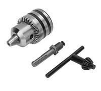 Generic Key Type Drill Chuck Adapter Wear-Resistant Clamping Jaws 3-16mm 1/2-20UNF for Metalworking Workshop