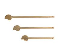 Generic Key Wardrobe, Traditional Chinese Traditional Retro Brass Craftsman 3 Pieces of Locking Widely Applicable in Leaf in The Shape of a -Shaped