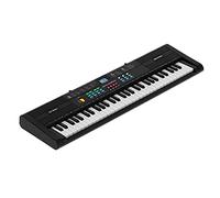 Generic Keyboard Piano Instrument 61 Keys Electric Multifunctional USB Microphone 6 Demo Songs Teaching Function Programming Black for Children