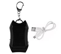 Generic Keychain Solar Powers Bank - Waterproof Portable Solar Charger, External Battery Pack | 1500mah Solar Charger Powers Bank, Solar Powers Bank Built in Super Bright Flashlight for All Devices