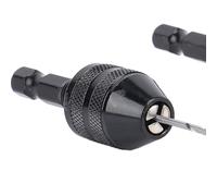 Generic Keyless Drill Chucks Set 2PCS with 10 Drill Bits Fast Change Adapter for Home Repairs Lightweight Design