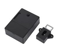 Generic Keyless Electronic Cupboard Lock Hole-Free Home Security Drawer Lock with Tamper-Proof Self-Locking Body for Wardrobe Sauna Locker, ABS Plastic, 3.4 X 2.5 X 1.1in (Black)