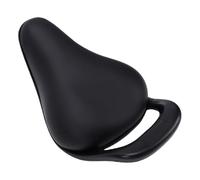 Generic Kid Bike Seat Cushion with Water Proof PU Cover Ergonomic Design for Proper Posture Suitable for Boys and Girls (Pure Black)