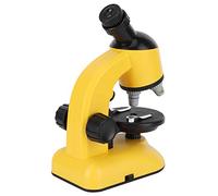 Generic Kids 40X-1200X Educational Microscope with 360 Rotation Head for Children Beginners, Plastic Scientific Toy for Curious Kids, 6.02 * 3.62 * 9.13in (Yellow)