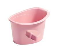 Generic Kids Bath Bucket Shower Bucket Non-Slip Bottom Sit and Soak for Boys and Girls Ages 5-8 Kids, Pink L