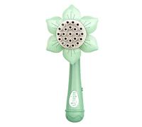Generic Kids Bubble Machine Electric Automatic Portable Handheld Bubble Blower, Sunflower Shape, Colorful, for Girls Boys, Plastic (Green)