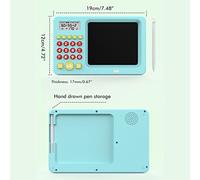 Generic Kids Calculator Digital Calculator with Display Basic for Elementary School, Arithmetic Training Toy Mathematics Learning Tool, White ABS, Ideal 3-year-old Boys and Girls (Three -generation