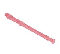 Generic Kids Clarinet and Flute Combo for Beginner Music Learning with Fingering Guide and Easy Clean Material for Children 12.6in (Pink)