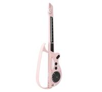 Generic Kids Foldable Stringless Guitar, Bluetooth Wireless Music Play & Piano Keys 2 in 1, Realistic Sounds & Child Safe Material, Developmental Musical Training for Beginners (Pink)