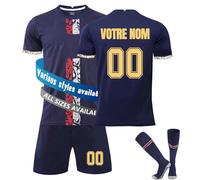 Generic Kids Football Kits, Personalised Football Shirt with Name Number, Training Shirts Shorts and Socks Set, Football Gifts for Boys Men (PS15)