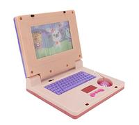 Generic Kids Learning Laptop Educational Electronic Cognitive Development Toy with Mouse for Toddlers for Critical Thinking Skills Plastic 7.5 X 6.2 X 1.5in (Purple Retractable Mouse)