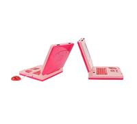 Generic Kids Learning Laptop Educational Electronic Cognitive Development Toy with Mouse for Toddlers for Critical Thinking Skills Plastic 7.5 X 6.2 X 1.5in (Pink Non Retractable Mouse)