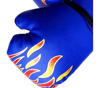 Generic Kids Professional Fighting Boxing Gloves Durable Thickened PU Punching Bag Gloves for Youth Training, Breathable Kickboxing for Sparring, Muay Thai, 1 Pair Boxing (Blue)