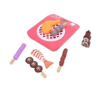 Generic Kids Realistic Barbecue Grill Toy Set Safe ABS Material BBQ Play Kitchen Toys for Boys Girls, Portable for Home or On The Go