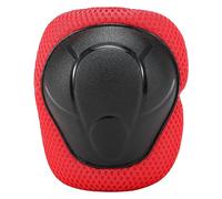 Generic Kids Safety Pads Set, Full Protection Gear Polyester PP Knee Elbow Wrist Guards with Adjustable Straps for Custom Fit (Red)