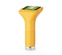 Generic Kids Science Toy Microscope High Definition 100X-1000X Zoom Portable Pocket Size with 8 LED Lights Manual for Indoor Outdoor Use (Orange)