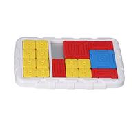 Generic Kids Sliding Puzzle Board Develop Logical Thinking Challenges Handheld Puzzles Toy for Children (White)