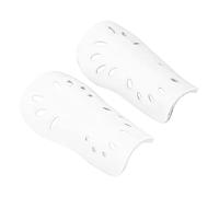 Generic Kids Soccer Shin Guards, Perforated Breathable Protective Soccer Gear Children Shin Guards Toddler for Toddlers (White)