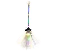 Generic Kids Toddler Witch Broom, LED Light, ABS Material, Black, Hard Floor, Halloween Decor, Cosplay Props, Party Decor