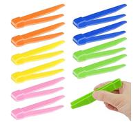 Generic Kids Tweezers, 10 Pcs Multicolor Plastic Tweezers for Fine Motor Skills, Sorting & Counting, DIY Craft