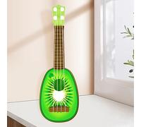 Generic Kids Ukulele Toy, 4 String Mini Plastic Guitar Instrument for Children, with Premium Sound and Easy to Learn Design, for Music Beginners and Outdoor Play (Kiwi)