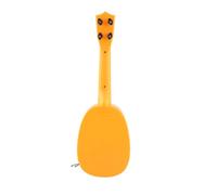 Generic Kids Ukulele Toy, 4 String Mini Plastic Guitar Instrument for Children, with Premium Sound and Easy to Learn Design, for Music Beginners and Outdoor Play (Orange)