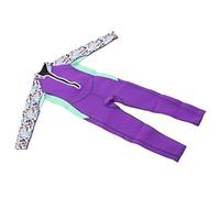 Generic Kids Wetsuit Vibrant Colors Fine Stitching Thermal Swimsuit for Boys Girls Diving Neoprene Toddler 2.5mm (Size 10)