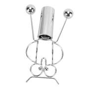 Generic Kinetic Art Balance Toy Metal Owl Sculpture for Educational Demonstration Desk Decor Compact Size 9x15cm