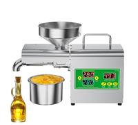 Generic Kitchen Oil Press Machine Hot&Cold Press | 800W power,304 stainless steel,LCD display,40-300°C temp control,X3S-220V model